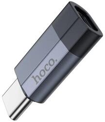 hoco. ua29 adapter, lightning aljzat - type-c, otg, adatátvitel és töltés, sötétkék (UA29_LIGHTNING_TYPEC)