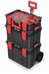 AWTools Szerszámosláda kerekekkel 4in1 Modular Box 530x355x825mm (AW30542BL)