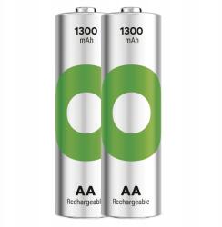 GP Batteries Nagy kapacitású nagy teljesítményű Ni-MH R6 Aa Gp ReCyko akkumulátor 1300mAh 2 db (GP130AAHCER21-2TLB2)
