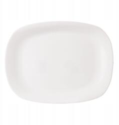 Bormioli Rocco Üvegtál Fehér téglalap alakú előételes tányér 28 cm (3P1233)