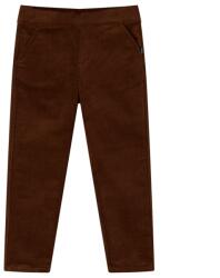 vidaXL Konyak színű gyereknadrág 92, 30°C-ig mosógépben mosható 13429 (13429)