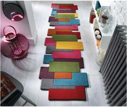 Flair Rugs Collage szőnyeg, 60 x 230 cm, 3900 g/m2, 100% gyapjú, többszínű - emag - 30 990 Ft