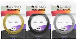 3DSimo Filament Pla (MultiPro/KIT) 3x5m (fekete, arany, ezüst) (G3D3001)