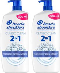 Head & Shoulders Kiszerelés: 2 db Head & Shoulders Classic Clean 2 az 1-ben korpásodás elleni sampon minden haj- és fejbőrtípusra, 800ml