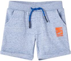 vidaXL Kék melange gyerekrövidnadrág húzózsinórral 92, 30°C-ig mosógépben mosható 12194 (12194)