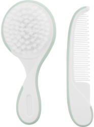 Kikkaboo Комплект гребен и четка за коса Kikkaboo - Utility, Mint (31303040111)