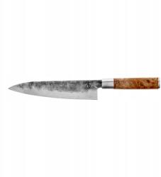 Forged főnökkés VG10 bőr tokkal (706-003)