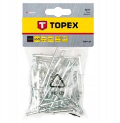 TOPEX Alumínium szegecsek 4.8 x 14.5 mm, 50 db (43E504)