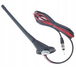Carmotion Rádióantenna erősítővel, gumírozott, árboc 24 cm (58521)