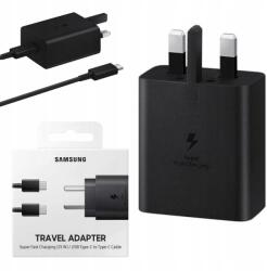 Samsung Hálózati töltő Samsung Uk 45W 3A csatlakozóval Typ-c Typ C Kábel (Samsung Ładowarka z kablem UK Typ-C do Typ-C)