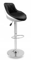 Aga 2x Bárszék Ezüst/Fekete-fehér (MR2000BW-Silver-2)