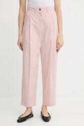 Weekend Max Mara pantaloni de bumbac PPYA-SPD1IP_03X (2515131013600)