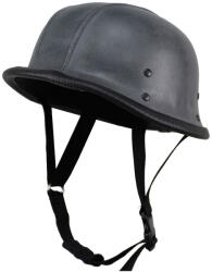 Sodager Retro nyitott motoros bukósisak Sodager Cracker Gray, 560 g, polikarbonát héj, minősítés nélkül, valódi bőrfelület szürke XXL(63-64)