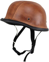 Sodager Retro nyitott motoros bukósisak Sodager ADH-012, kényelmes, 560 g, polikarbonát héj, tanúsítvány nélkül, valódi bőrfelület barna XL(61-62)