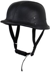 Sodager Retro nyitott motorkerékpár sisak Sodager ADH-011, polikarbonát héj, valódi bőrfelület, exkluzív megjelenés, kényelmes, puha belső bélés fekete 3XL(65-66)