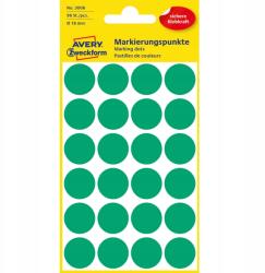 Avery-Zweckform Tartós karikák címke matrica 18mm 96db zöld Avery Zweckform (3006)