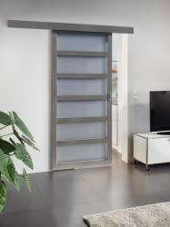 BauTrend Zrt Sunshine Tolóajtó - 90x210 cm, Fóliázott, Szürke Szövet