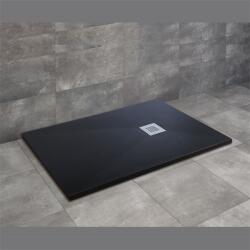 Radaway Kios F 120x80 cm szögletes öntöttmárvány zuhanytálca, fekete KF1280-54 (KF1280-54)