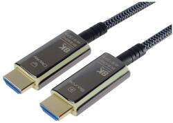 PremiumCord optikai kábel, Ultra HiSpeed Hdmi 2.1, 8K, aranyozott, 25m (kphdm21t25)