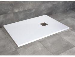 Radaway Kios F 140x70 cm szögletes öntöttmárvány zuhanytálca, fehér KF1470-53 (KF1470-53)