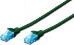ASSMANN Cat5e, 1m hálózati kábel Zöld U/UTP (UTP) (DK-1512-015/G) (DK-1512-015/G)