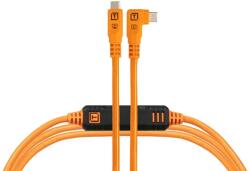 Tether Tools TetherPro Optima 10G USB-C apa - USB-C apa 90° 3.2 Adatkábel 4.6m - Narancssárga (CUC15RTG2-ORG) (CUC15RTG2-ORG)
