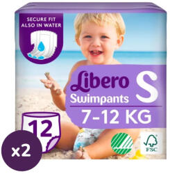 Libero Swimpants small úszópelenka 7-12 kg, 24 db