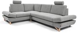 Laski AVESTA ággyá nyitható balos L-alakú kárpitozott sarokkanapé tárolóhellyel, szürke 8590828984412 (LK0019)