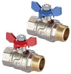 ARKA Pillangós Golyóscsap 1/2" KB Fix Piros ARKA ARKPPILL12P (ARKPPILL12P)