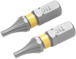 STANLEY Tartozékok - T10 bitkészlet ScrewLock rendszerrel, hossza 25 mm, 2 db STA62700-XJ (STA62700-XJ)