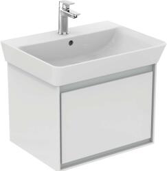 Ideal Standard Connect Air - Mosdó alatti szekrény Cube 600 mm, 530x409x400 mm, fényes fehér/világosszürke matt E0846KN (E0846KN)