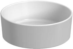 Jika Cubito Pure - Pultra szerelhető mosdókagyló, átmérő 40 cm, túlfolyó nélkül, matt fehér színben H8184207571121 (H8184207571121)
