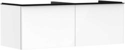 Hansgrohe Xelu Q - Mosdószekrény, 50x136x55 cm, 2 fiókos, fényes fehér/matt fekete 54066670 (54066670)