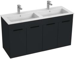 Jika Cube - Szekrény dupla mosogatóval, 116x43x61 cm, matt antracit H4536611763521 (H4536611763521)