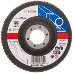 Bosch Tartozékok - Lamellás csiszolótárcsa acélhoz, P80, átmérő 115 mm 2608607351 (2608607351)