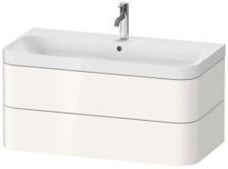Duravit Happy D. 2 Plus - Szekrény mosdókagylóval 480x975x490 mm, 2 fiókkal, fehér magasfényű, magasfényű HP4348O2222 (HP4348O2222)
