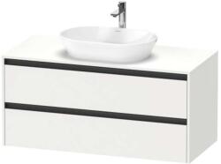 Duravit Ketho. 2 - Mosdószekrény kivágással 568x1200x550 mm, 2 fiókkal, matt fehér K24897018180000 (K24897018180000)