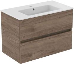 Ideal Standard Eurovit+ - Szekrény mosdóval, 55x80x44 cm, 2 fiókos, dió R0574Y9 (R0574Y9)