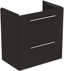 Ideal Standard i. Life S - Szekrény a mosdókagyló alatt, 600x375x630 mm, 2 fiókos, szögletes matt szürke színben T5293NV (T5293NV)