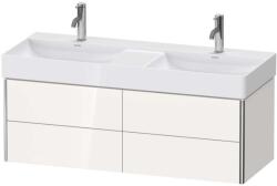 Duravit XSquare - Dupla szekrény 397x1184x460 mm, 4 fiók, fényes fehér XS416402222 (XS416402222)