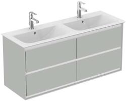 Ideal Standard Connect Air - Dupla mosdószekrény 1200 mm, fényes világosszürke/mattfehér lakk E0822EQ (E0822EQ)