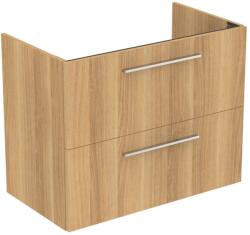 Ideal Standard i. Life A - Szekrény a mosdókagyló alatt, 800x440x630 mm, 2 fiókos, tölgyfa T5256NX (T5256NX)