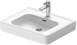 Duravit Soleil by Starck - Mosdókagyló 600x480 mm, túlfolyóval, csapfurattal, WonderGliss, fehér 23766000001 (23766000001)