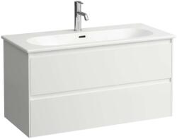 Laufen Lua - Szekrény mosdókagylóval, 51x97x44 cm, 2 fiókkal, matt fehér színű H8600882601041 (H8600882601041)