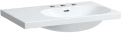 Laufen Lua - Bútor mosdókagyló 75x46 cm, túlfolyóval, 3 lyuk a keverőhöz, LCC, fehér H8170854001081 (H8170854001081)