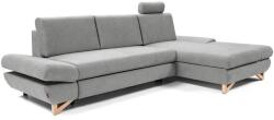 Laski Ággyá nyitható kárpitozott L-alakú sarokülőgarnitúra AVESTA jobb oldali szürke 8590828983774 (LK0003)