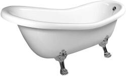 POLYSAN Fürdőkádak - Szabadon álló fürdőkád Retro, 1580x760x710 mm, króm/fehér 37122 (37122)