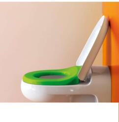 Laufen Florakids - WC-ülőke, SoftClose, fehér/zöld H8910310720001 (H8910310720001)