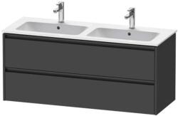 Duravit Ketho. 2 - Mosdószekrény 550x1280x480 mm, 2 fiókos, grafit matt K25266049490000 (K25266049490000)