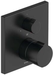 Duravit C. 1 - Zuhany termosztatikus keverő, rejtett beépítéshez, matt fekete színben C14200015046 (C14200015046)